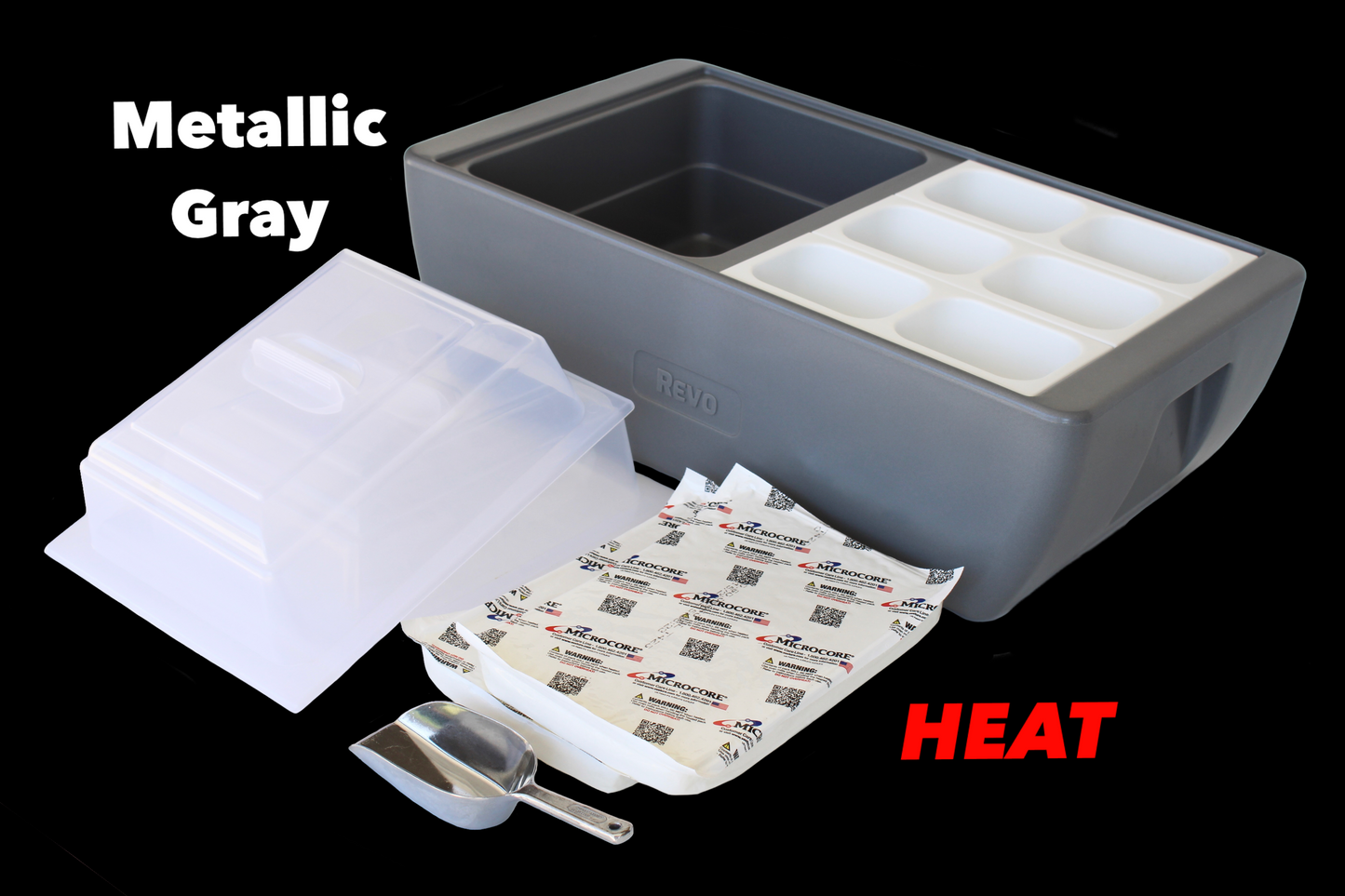 Dubler HEAT Flameless Chafer | Metallic Gray