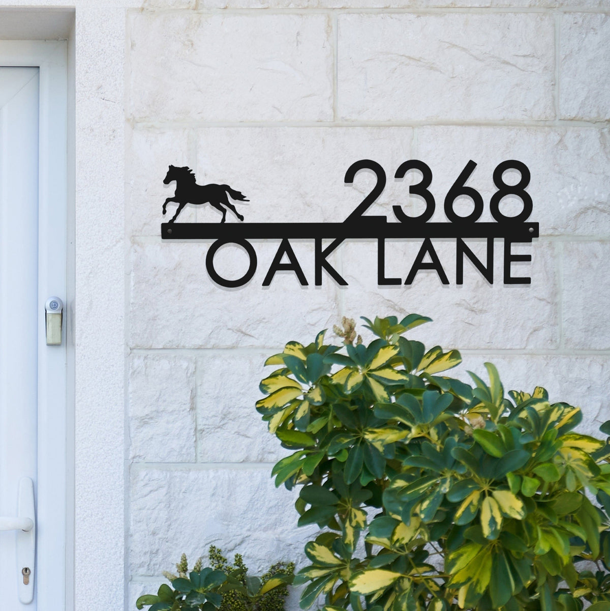 Modern Outdoor House Numbers | Personalized Metal Address Sign