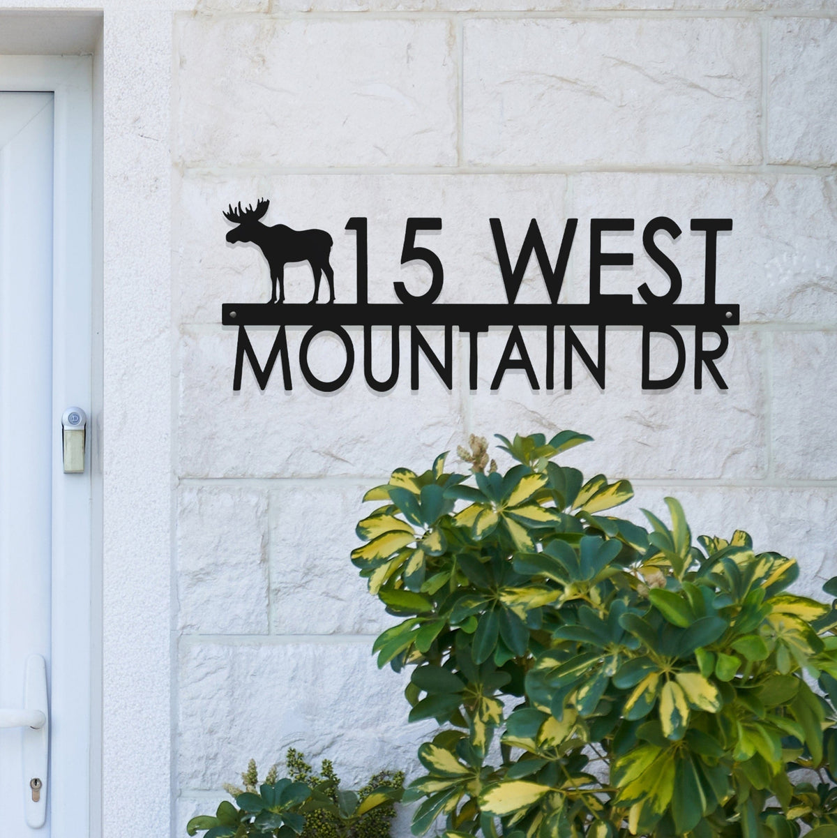 Modern Outdoor House Numbers | Personalized Metal Address Sign