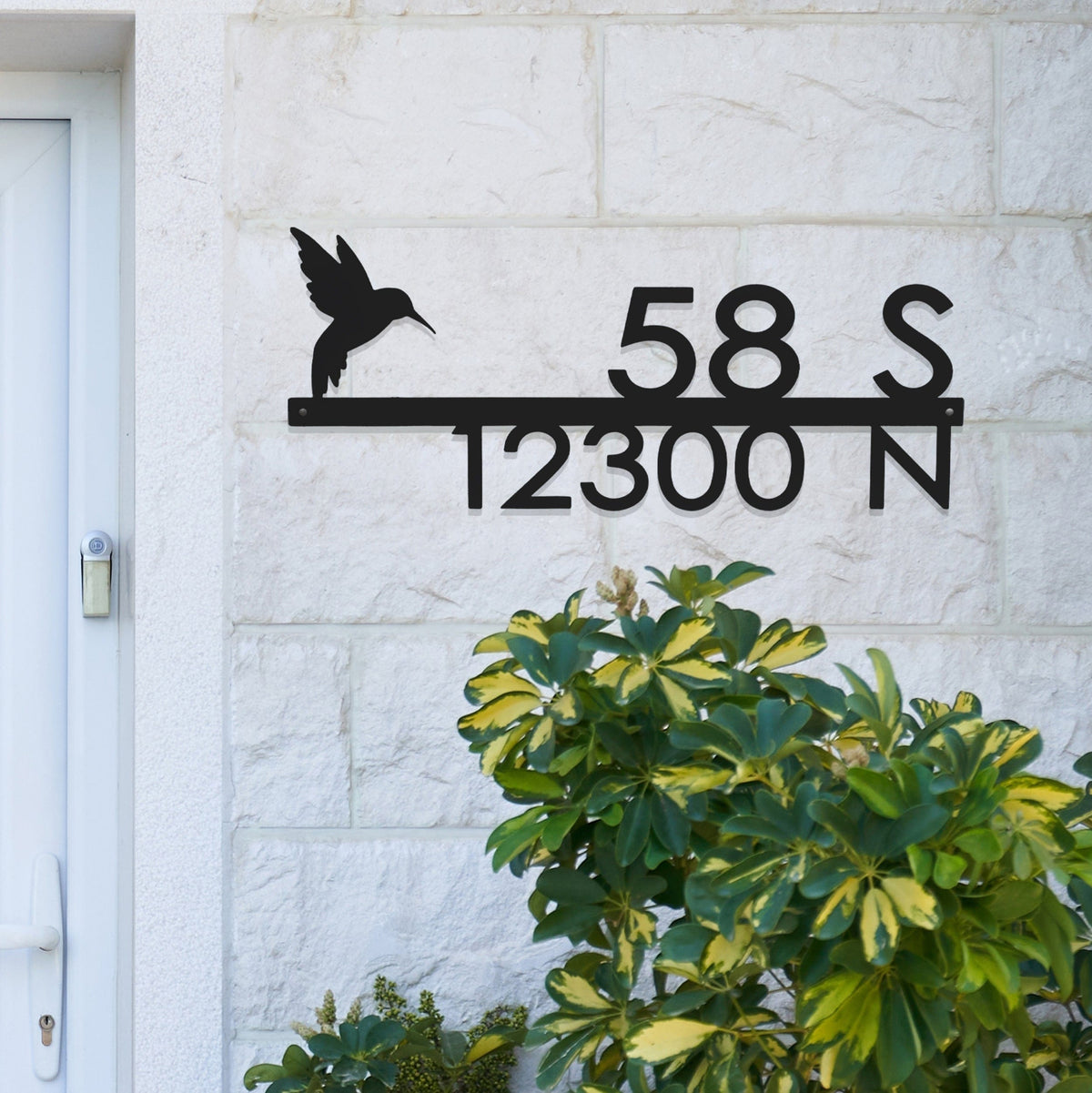 Modern Outdoor House Numbers | Personalized Metal Address Sign