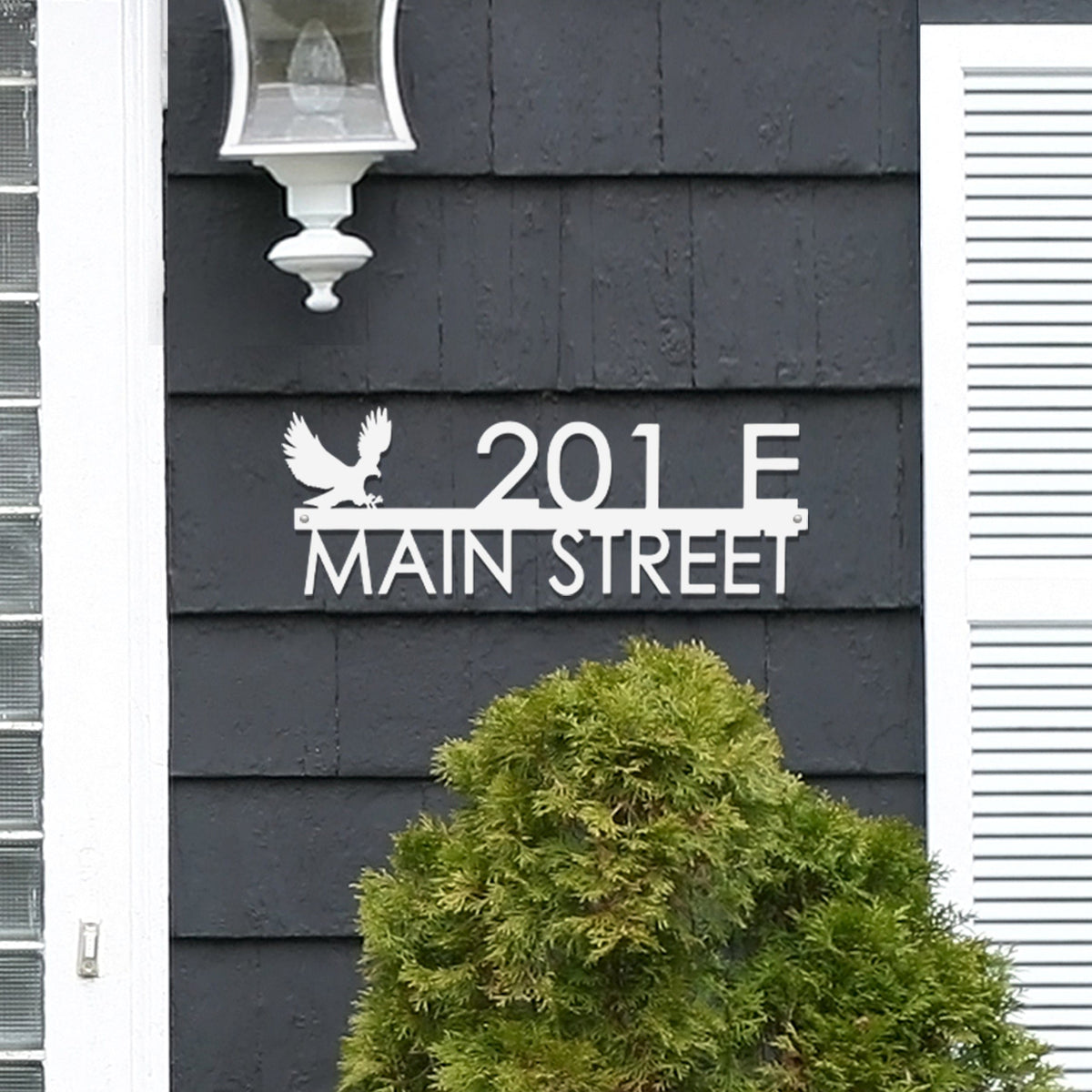 Modern Outdoor House Numbers | Personalized Metal Address Sign