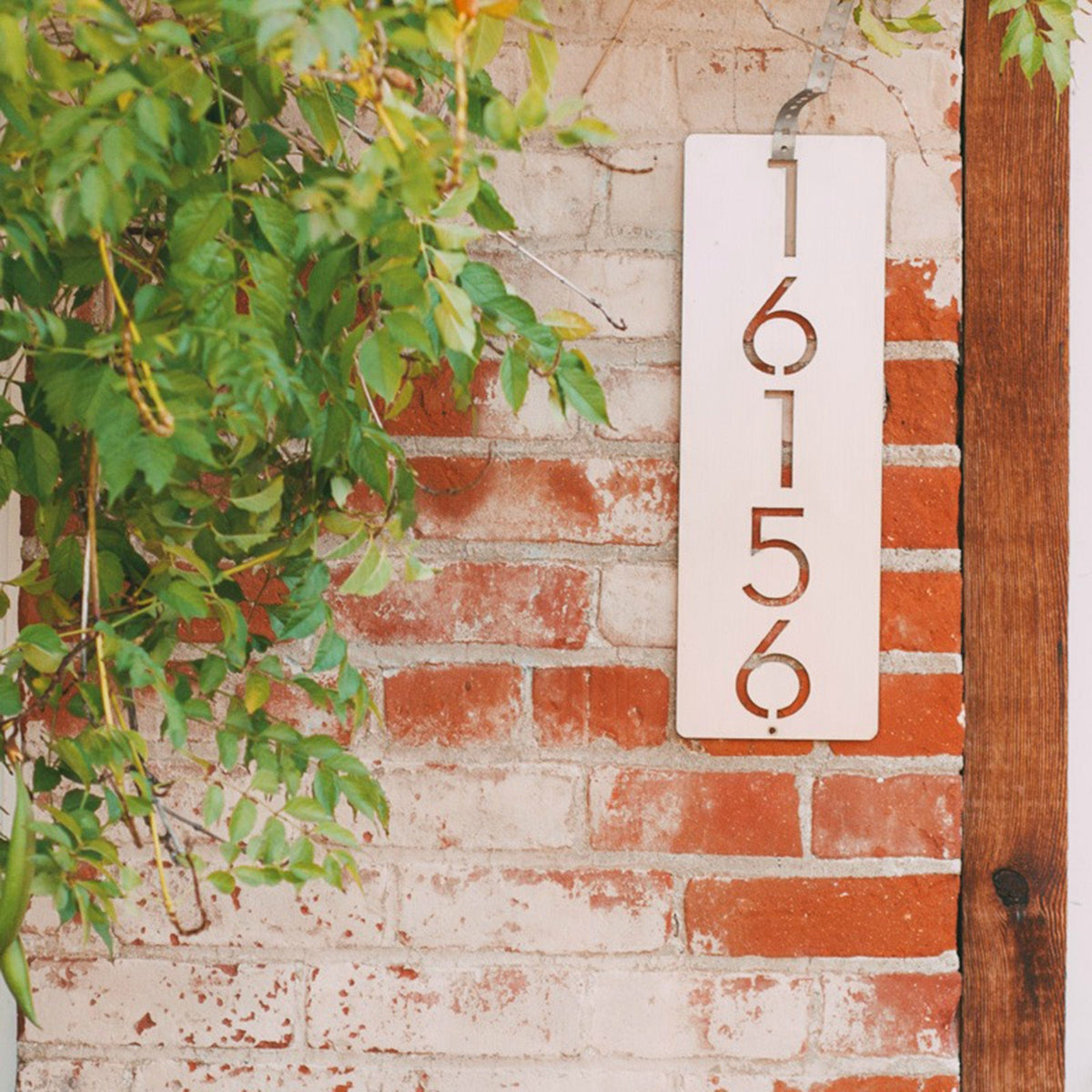 Cider House Address Plaque | Vertical Metal House Numbers