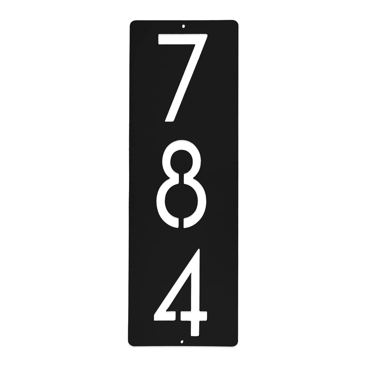 Cider House Address Plaque | Vertical Metal House Numbers