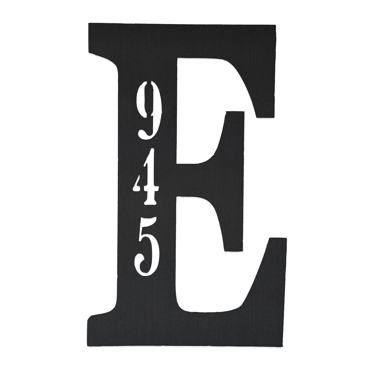 Letter Address Plaque | Personalized Monogram House Numbers