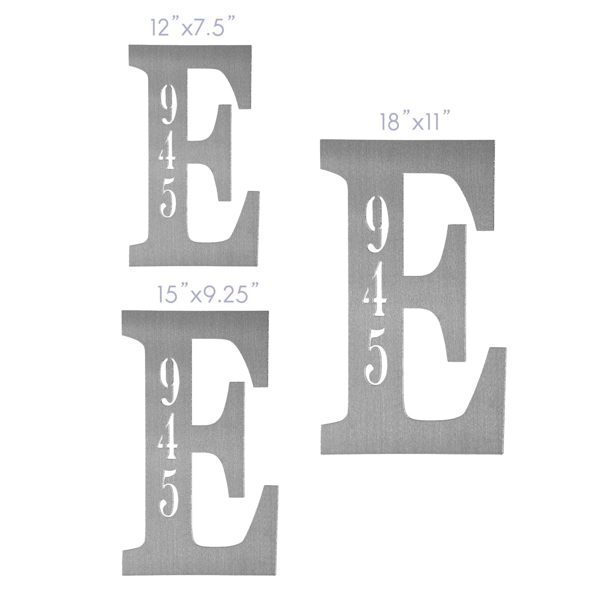 Letter Address Plaque | Personalized Monogram House Numbers