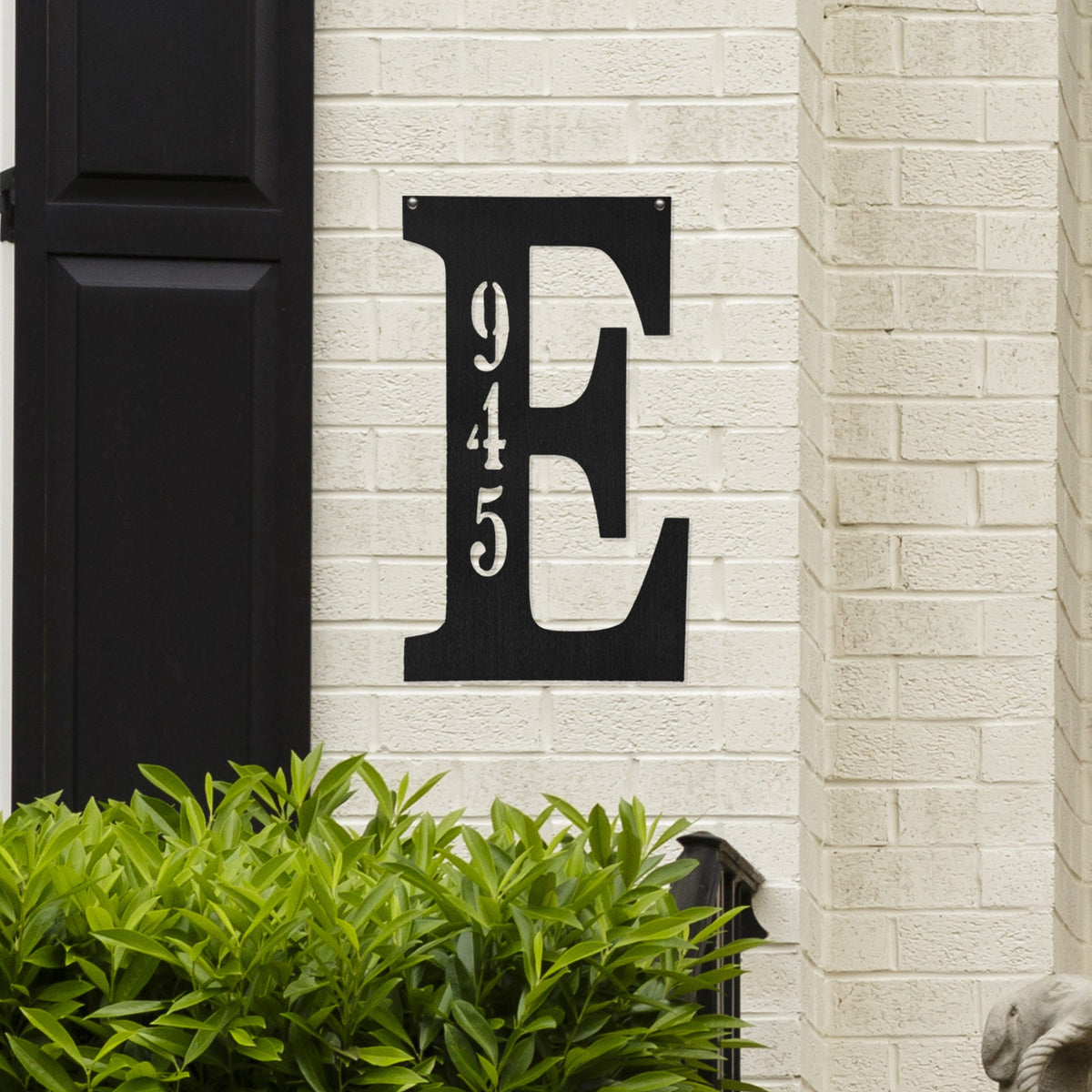 Letter Address Plaque | Personalized Monogram House Numbers