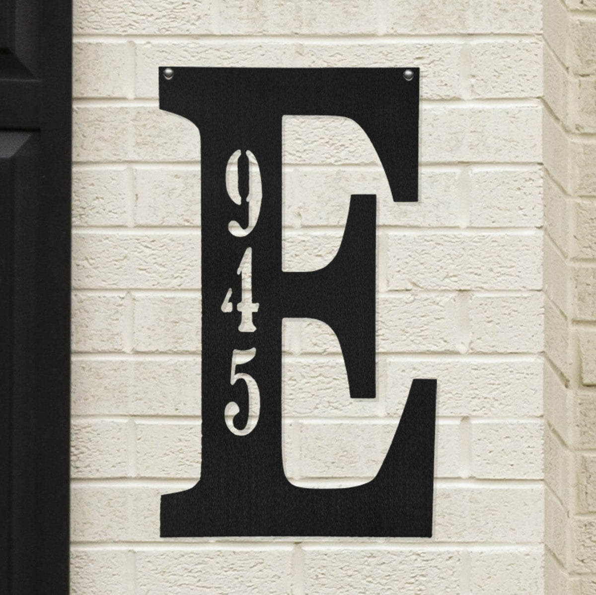 Letter Address Plaque | Personalized Monogram House Numbers