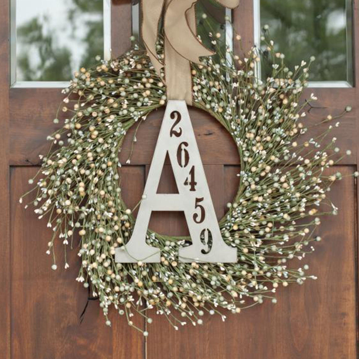 Letter Address Plaque | Personalized Monogram House Numbers