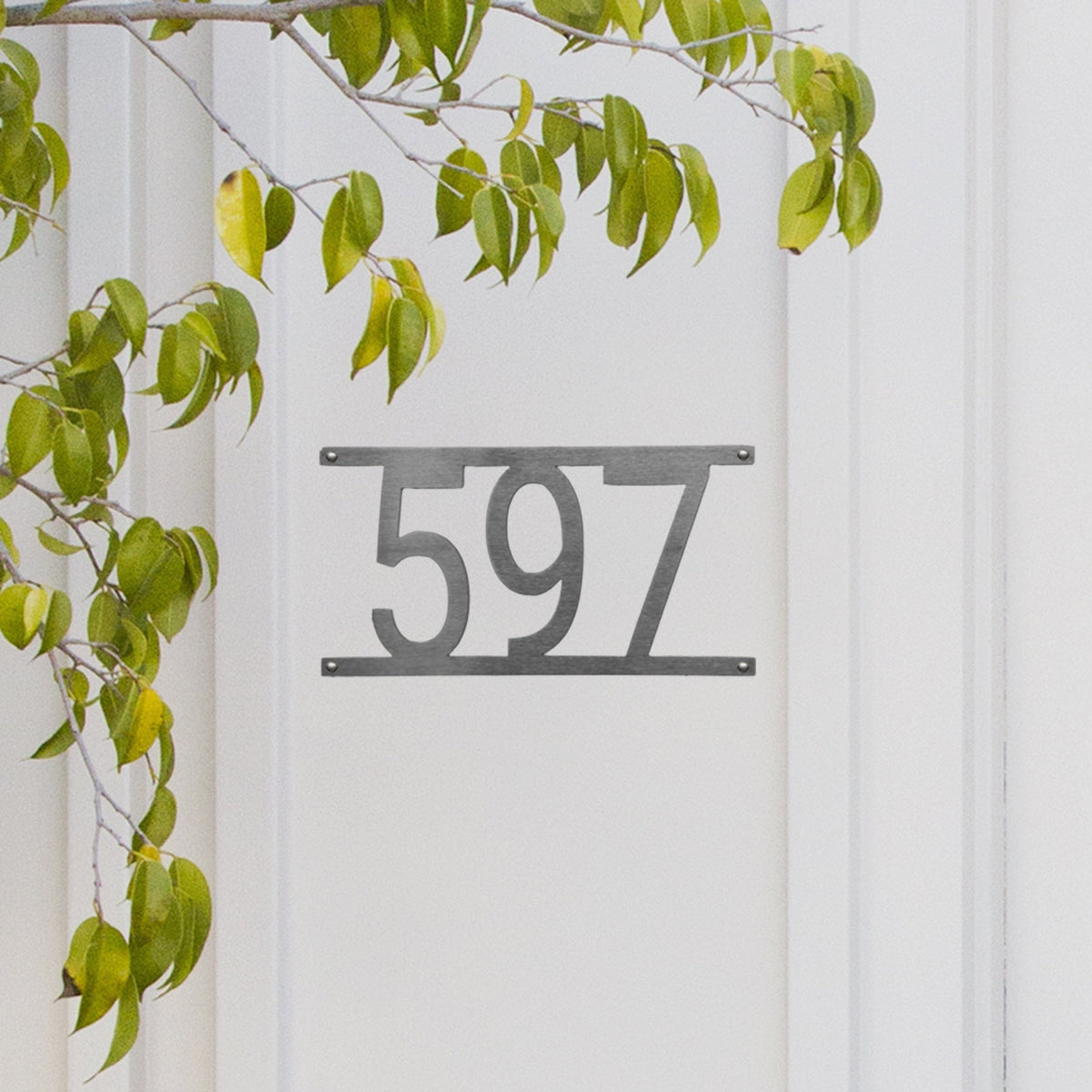 Simple Address Plaque | Minimal Laser-Cut House Numbers