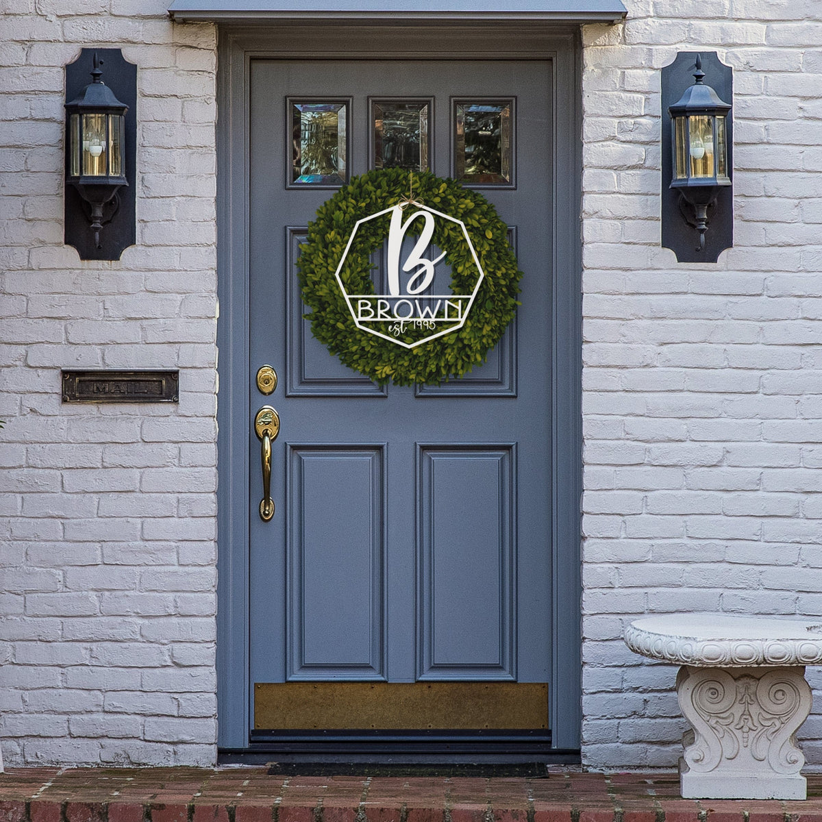 Ashton Monogram | Personalized Name & Established Year Sign