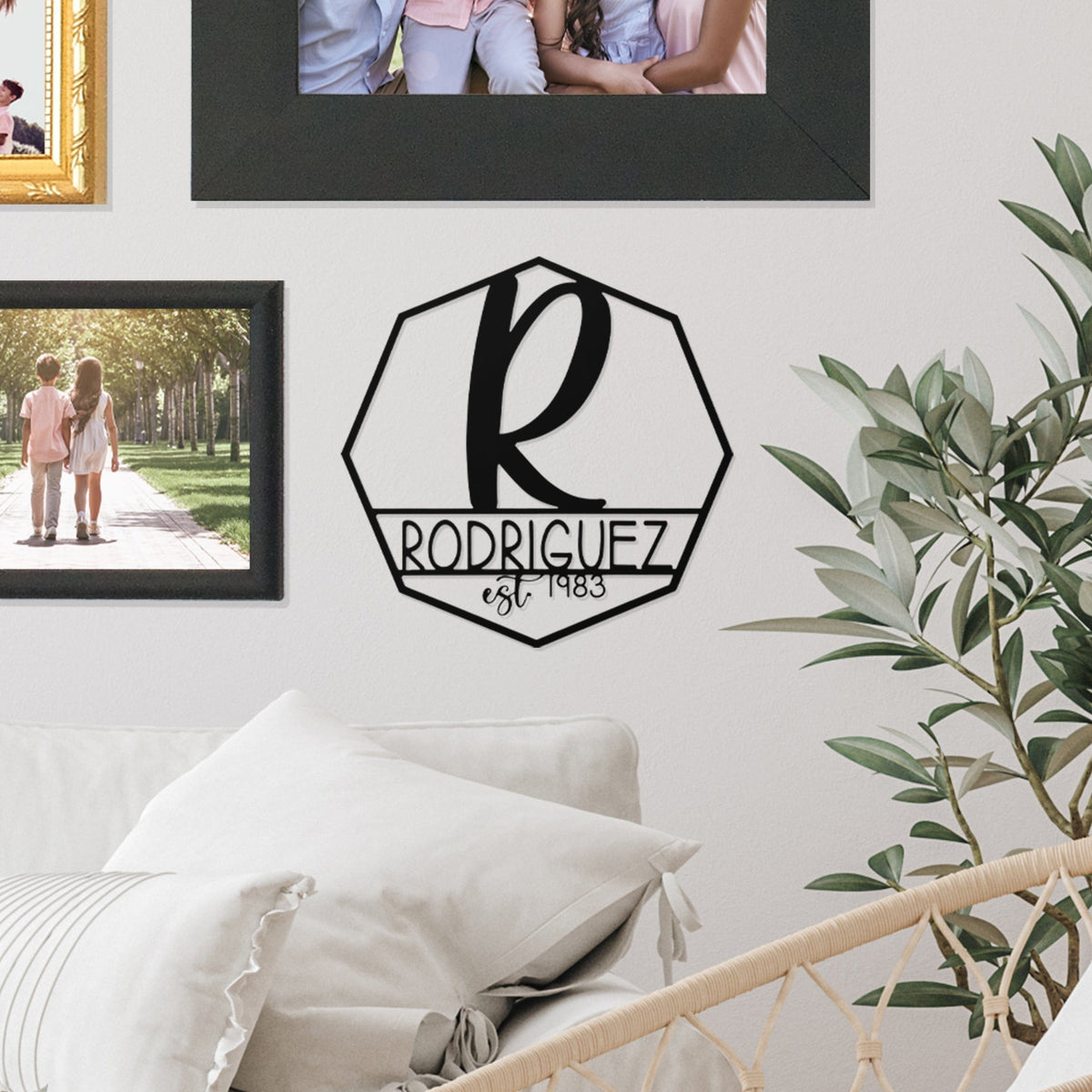 Ashton Monogram | Personalized Name & Established Year Sign